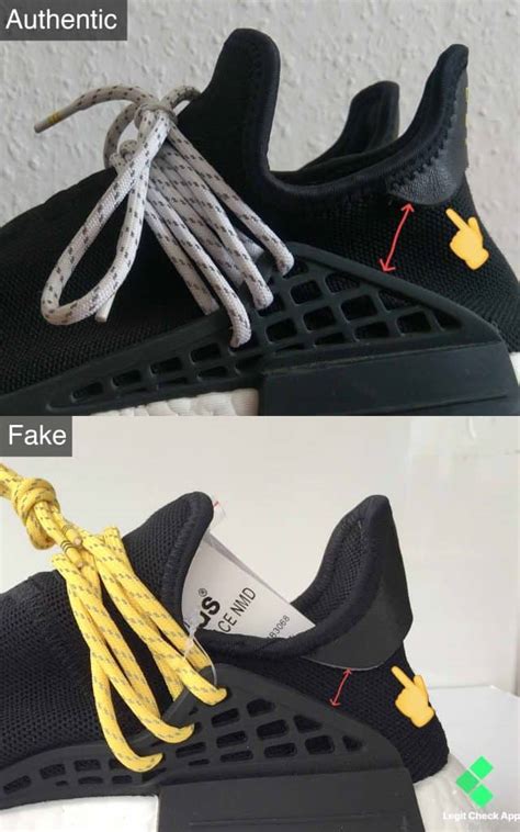 real vs fake adidas human race|Excellent Fake NMD Human Race Footwear: What You Need to .